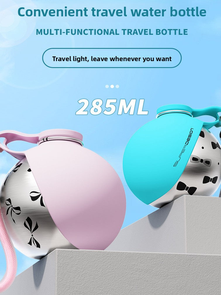 Portable Dog Water Bottle - Leakproof Stainless Steel Travel