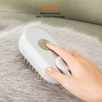 Electric Pet Grooming Brush with Steam and Spray