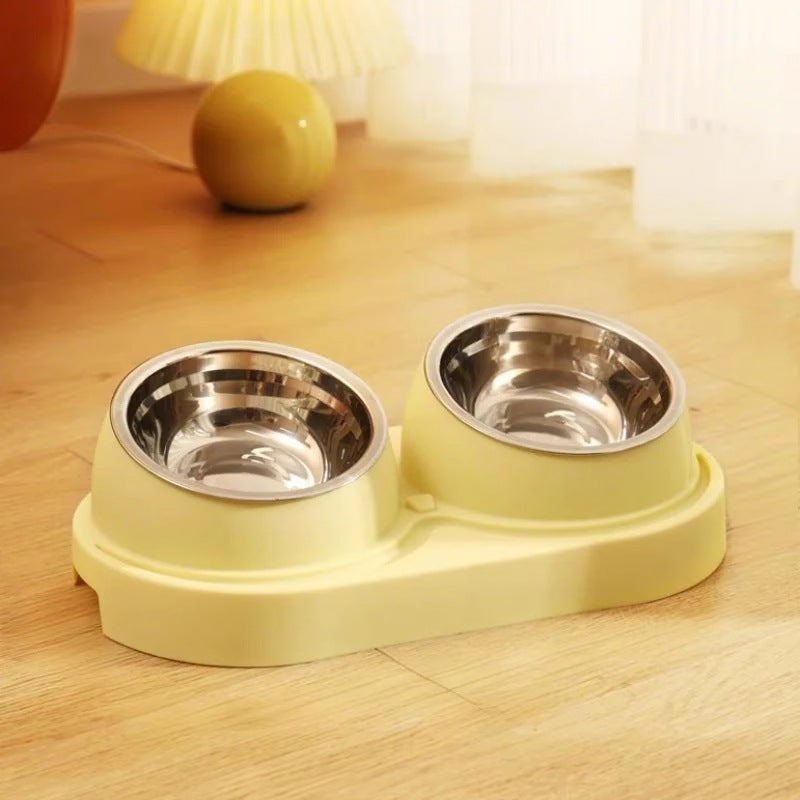 Tilted Water Bowl and Food Bowl