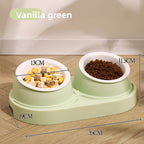 Tilted Water Bowl and Food Bowl