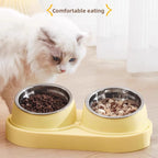 Tilted Water Bowl and Food Bowl