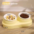 Tilted Water Bowl and Food Bowl