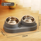 Tilted Water Bowl and Food Bowl