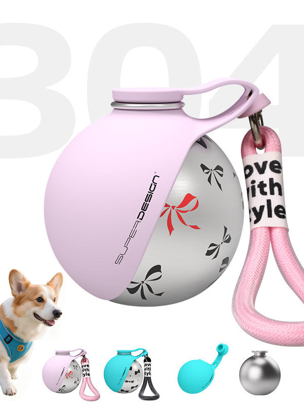 Portable Dog Water Bottle - Leakproof Stainless Steel Travel